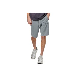 Body Action Essentials French Terry Βερμούδα Αθλητική Ανδρική (033516 SILVER GREY-03)