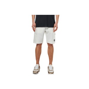 Body Action Tech Fleece Cargo Βερμούδα Αθλητική Ανδρική (033518 WHITE ALUSSUM-05A)