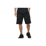 Body Action Tech Fleece Ανδρική Αθλητική Βερμούδα Μαύρη
