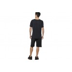 Body Action Tech Fleece Ανδρική Αθλητική Βερμούδα Μαύρη
