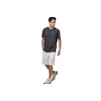 Body Action Tech Fleece Ανδρική Αθλητική Βερμούδα Λευκή