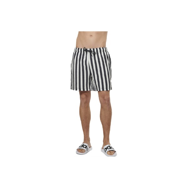 Body Action Ecru Stripes Μαγιό Σορτς Ανδρικό (033531 ECRU STRIPES-05)