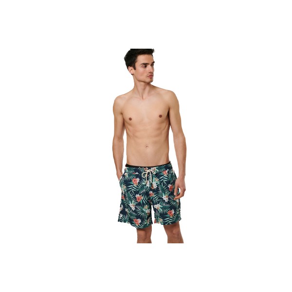 Body Action Navy Floral Μαγιό Σορτς Ανδρικό (033531 NAVY FLORAL-04K)