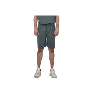 Body Action Essentials French Terry Βερμούδα Αθλητική Ανδρική (033616 BALSAM GREEN-07A)