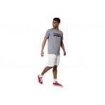 Body Action Essentials French Terry Ανδρική Αθλητική Βερμούδα Λευκή