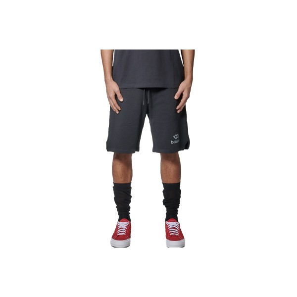 Body Action High Density Logo Terry Βερμούδα Αθλητική Ανδρική (033628 BLACK-01)