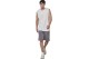Body Action High Density Logo Terry Ανδρική Αθλητική Βερμούδα Γκρι Σκούρο