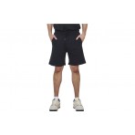 Body Action Cotton Terry Ανδρική Αθλητική Βερμούδα Μαύρο