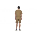 Body Action Cotton Terry Βερμούδα Αθλητική Ανδρική (033629 COVERT GREEN-07F)