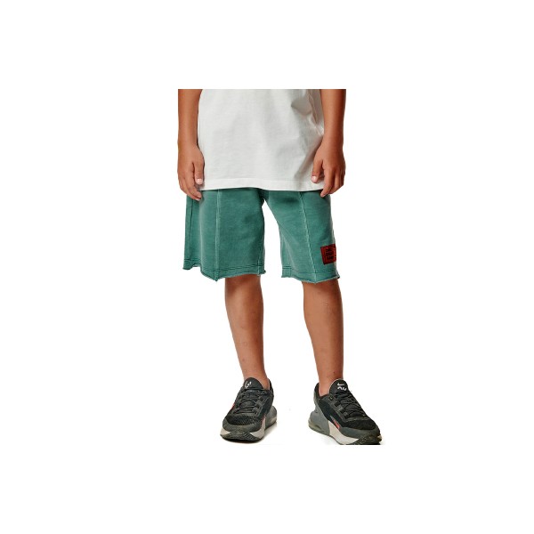 Body Action Natural Dye Βερμούδα Αθλητική (034503 PINE GREEN-07B)