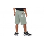 Body Action French Terry Βερμούδα Αθλητική (034603 PISTACHIO GREEN-07A)