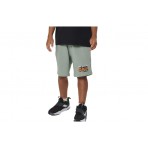 Body Action French Terry Βερμούδα Αθλητική (034603 PISTACHIO GREEN-07A)