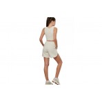 Body Action Waffle Γυναικεία Cropped Αμάνικη Μπλούζα Μπεζ