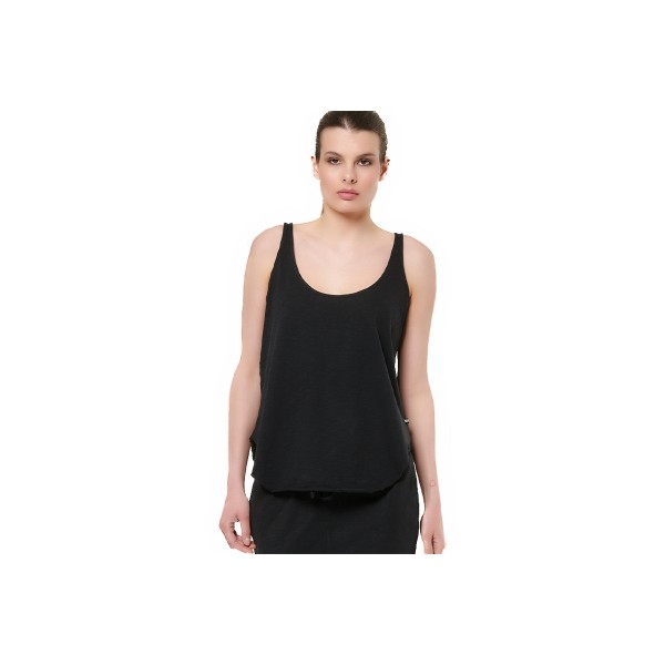 Body Action Natural Dye Μπλούζα Αμάνικη Γυναικεία (041517 BLACK-01)