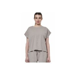 Body Action Natural Dye T-Shirt Γυναικείο (041518 CLOUDS GREY-03)