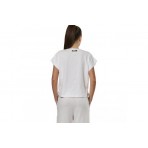 Body Action Natural Dye Γυναικείο Αμάνικο T-Shirt Λευκό