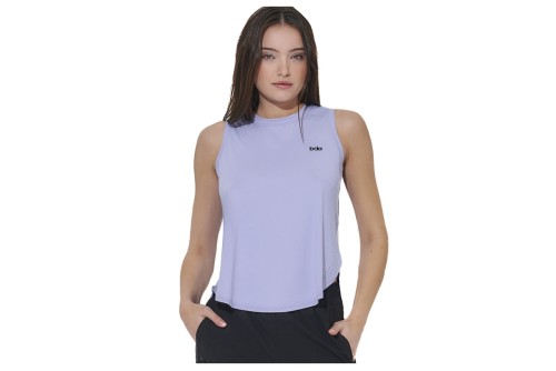 Body Action Loose Breathable Yoga Μπλούζα Αμάνικη Γυναικεία (041620 VIOLET BLUE-04)