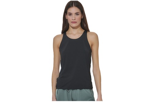 Body Action Cross-Back Yoga Μπλούζα Αμάνικη Γυναικεία (041621 BLACK-01)