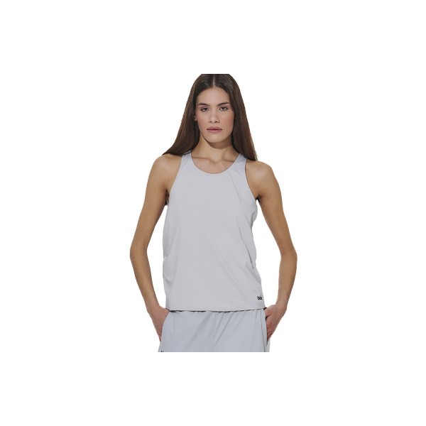 Body Action Cross-Back Yoga Μπλούζα Αμάνικη Γυναικεία (041621 LIGHT GREY-03A)