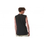 Body Action Natural Dye Sleeveless Ανδρική Αμάνικη Μπλούζα Μαύρη