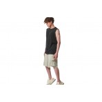 Body Action Natural Dye Sleeveless Ανδρική Αμάνικη Μπλούζα Μαύρη