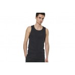 Body Action Ανδρικό Αμάνικο T-Shirt Μαύρο