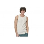 Body Action Ανδρικό Αμάνικο T-Shirt Εκρού