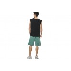 Body Action Natural Dye Ανδρικό Αμάνικο T-Shirt Μαύρο