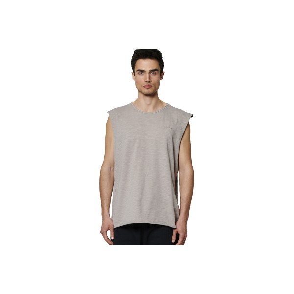 Body Action Natural Dye Μπλούζα Αμάνικη Ανδρική (043510 CLOUDS GREY-03)