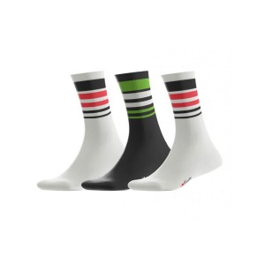 X-Code Smartech Crew Ψηλές Κάλτσες 3 Ζευγάρια (04700 WHITE-BLACK-MULTI)