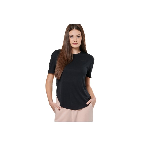 Body Action Modal Blend Raw Cut T-Shirt Γυναικείο (051525 BLACK-01)