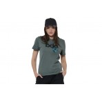 Body Action Logo T-Shirt Γυναικείο (051618 BALSAM GREEN-07A)