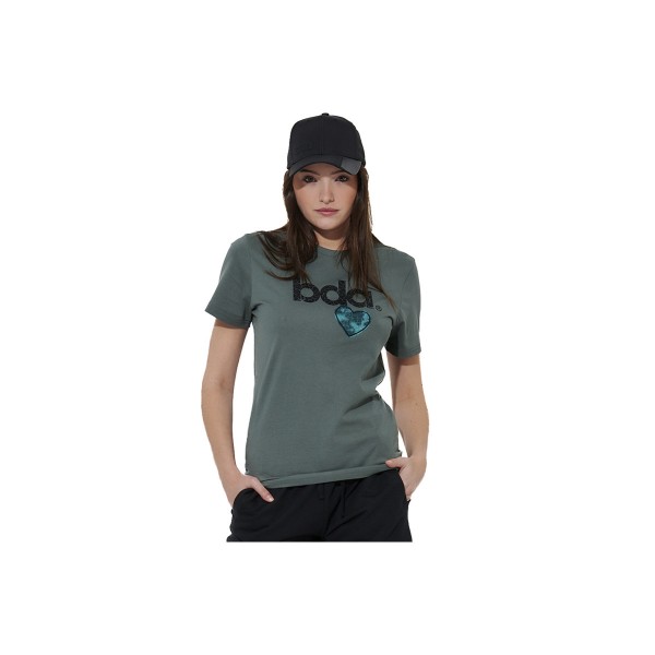 Body Action Logo T-Shirt Γυναικείο (051618 BALSAM GREEN-07A)