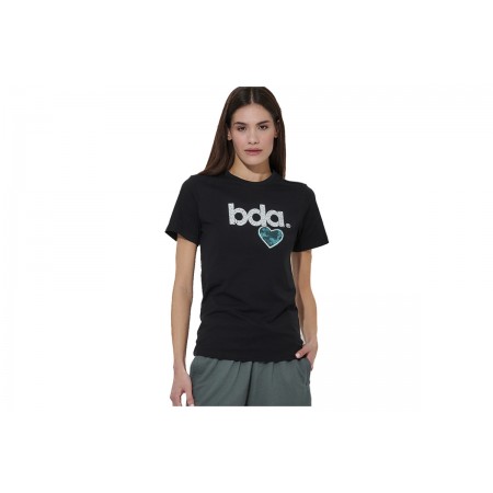 Body Action Logo Γυναικείο Κοντομάνικο T-Shirt Μαύρο