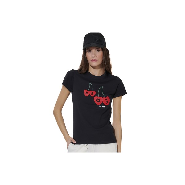 Body Action Slim Fit T-Shirt Γυναικείο (051620 BLACK-01)