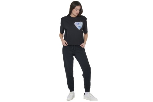 Body Action Relaxed Fit Mercerised T-Shirt Γυναικείο (051624 BLACK-01)