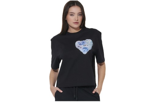 Body Action Relaxed Fit Mercerised T-Shirt Γυναικείο (051624 BLACK-01)