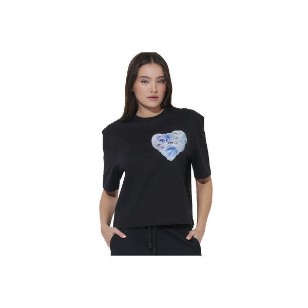 Body Action Relaxed Fit Mercerised T-Shirt Γυναικείο (051624 BLACK-01)