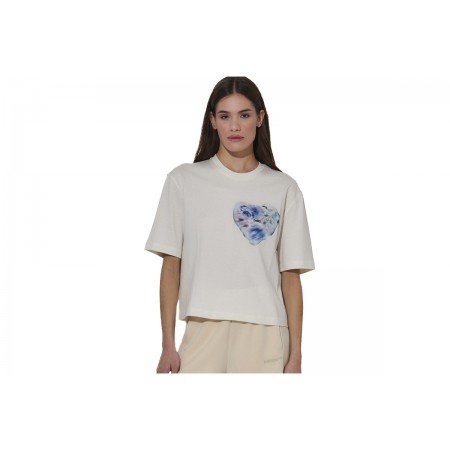 Body Action Mercerised Γυναικείο Κοντομάνικο T-Shirt Λευκό