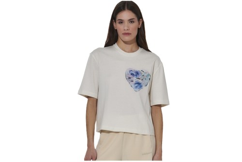 Body Action Relaxed Fit Mercerised T-Shirt Γυναικείο (051624 WHITE ALYSSUM-05A)