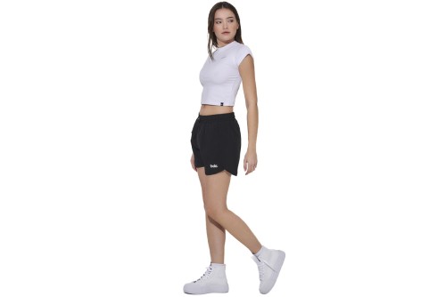 Body Action Stretch Jersey Cropped T-Shirt Γυναικείο (051625 WHITE-02)