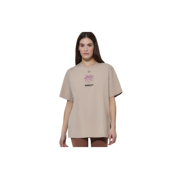 Body Action Graphic T-Shirt Γυναικείο (051629 TAUPE GREY-05C)