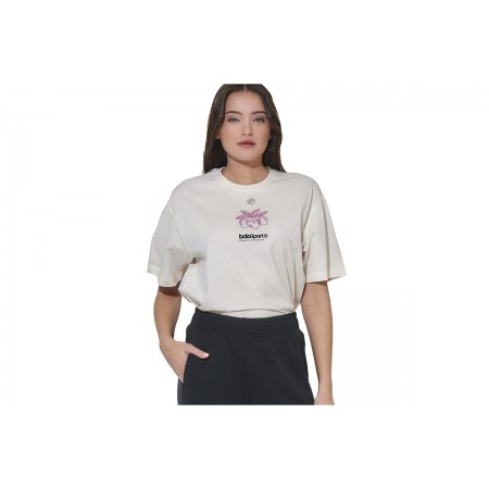 Body Action Graphic Γυναικείο Κοντομάνικο T-Shirt Λευκό