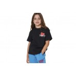 Body Action Floral Print T-Shirt (052604 BLACK-01)