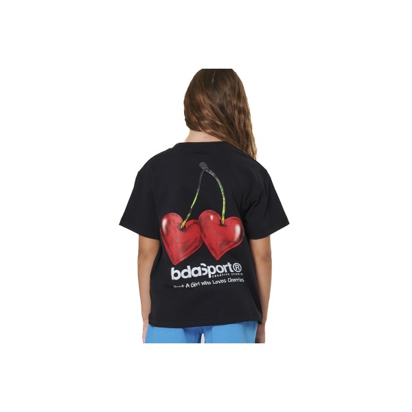 Body Action Floral Print T-Shirt (052604 BLACK-01)