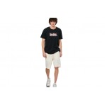 Body Action Ανδρικό Κοντομάνικο T-Shirt Μαύρο