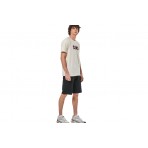 Body Action Ανδρικό Κοντομάνικο T-Shirt Εκρού