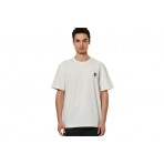 Body Action Ανδρικό Κοντομάνικο T-Shirt Εκρού
