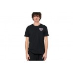 Body Action Ανδρικό Κοντομάνικο T-Shirt Μαύρο