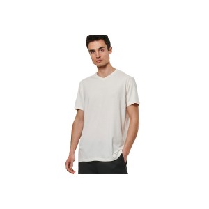 Body Action V-Neck T-Shirt Ανδρικό (053521 WHITE ALYSSUM-05A)